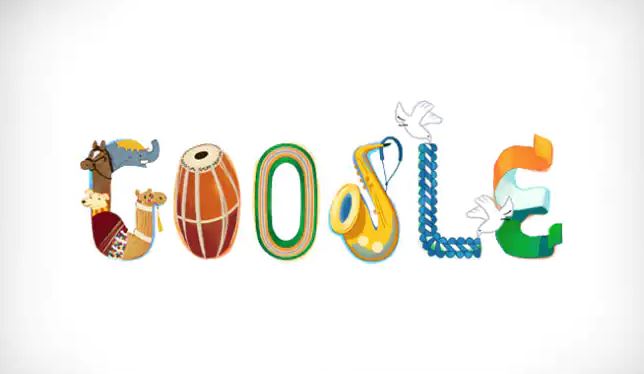 Google doodle on republic day harmony of india