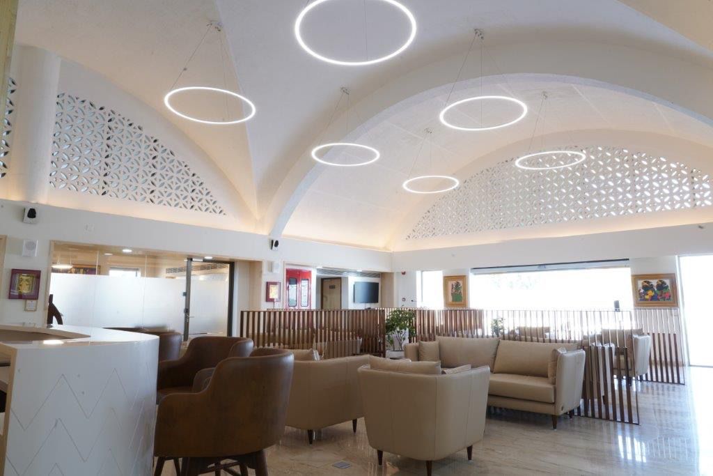 Ahmedabad Airport Private Charter plane lounge