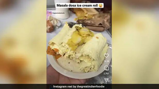 masala dosa icecream rolls