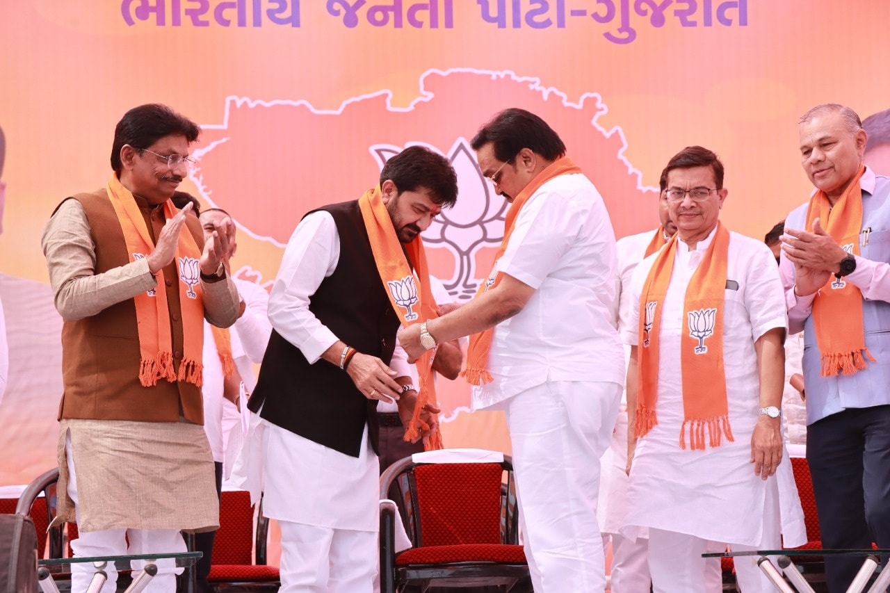 Jayrajsinh parmar joined bjp at kamalam gandhinagar